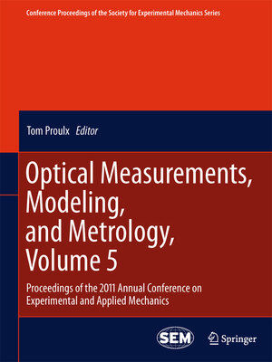 cover image of Optical Measurements, Modeling, and Metrology, Volume 5